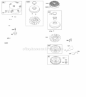 Flywheel Diagram and Parts List for 21B906-0020-E9  Briggs and Stratton Engine